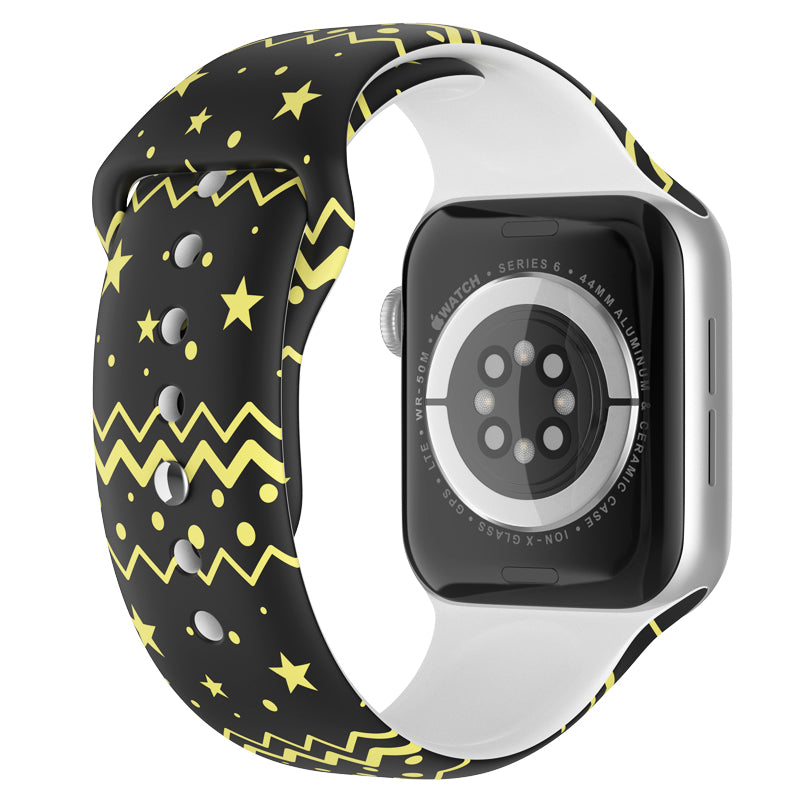 Christmas Style Pattern Printing Silicone Watch Strap Band for Apple Watch Series 9 8 7 41mm 6 5 4 SE (2023) SE(2022) SE 40mm 3 2 1 38mm Size S Christmas Style Pattern Printing Silicone Watch Strap Band for Apple Watch Series 9 8 7 41mm 6 5 4 SE (2023) SE(2022) SE 40mm 3 2 1 38mm Size S